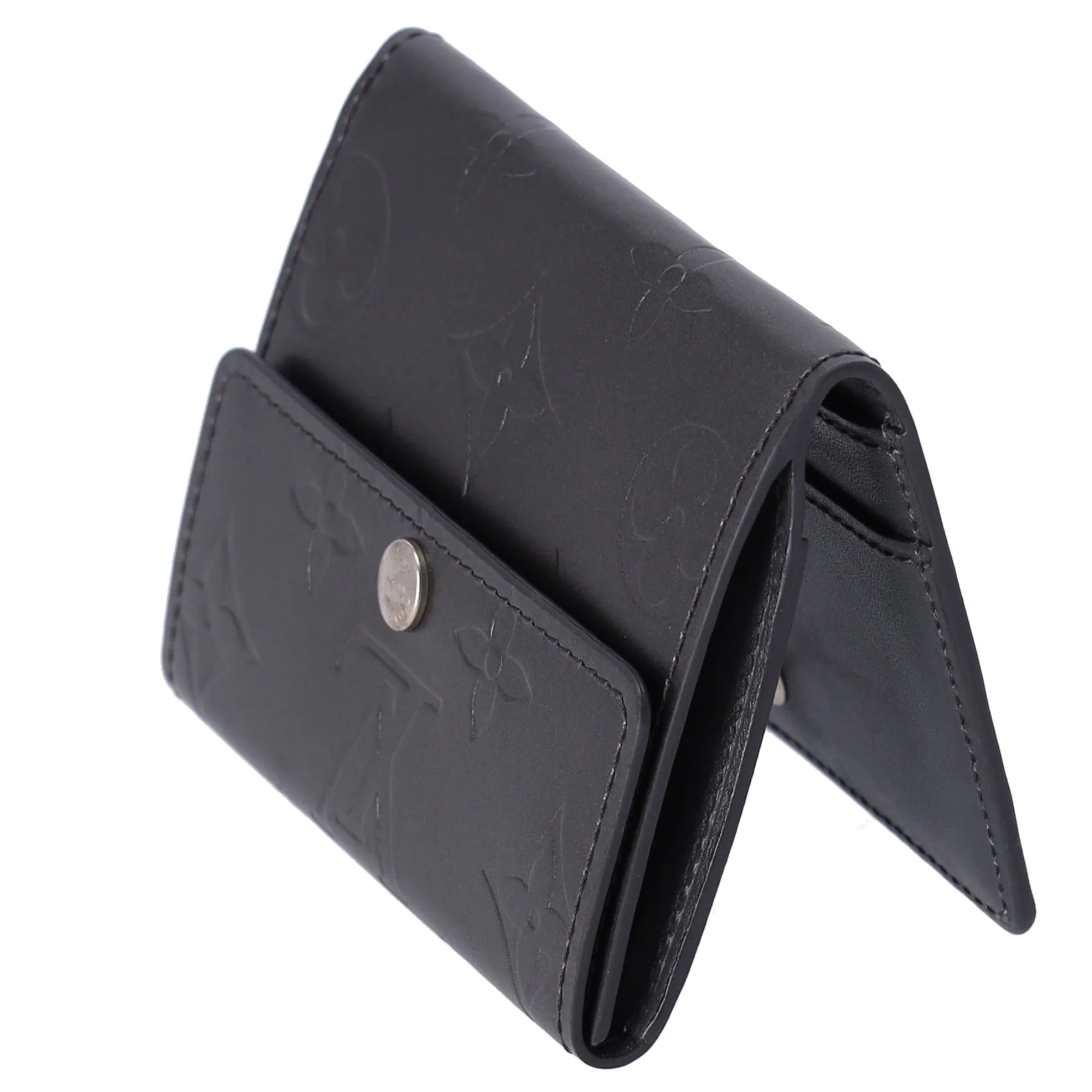 Louis Vuitton Ludlow Monogram MatCoin Case M65122 Noir Calfskin sold by Gaby's Bags product image thumbnail 3