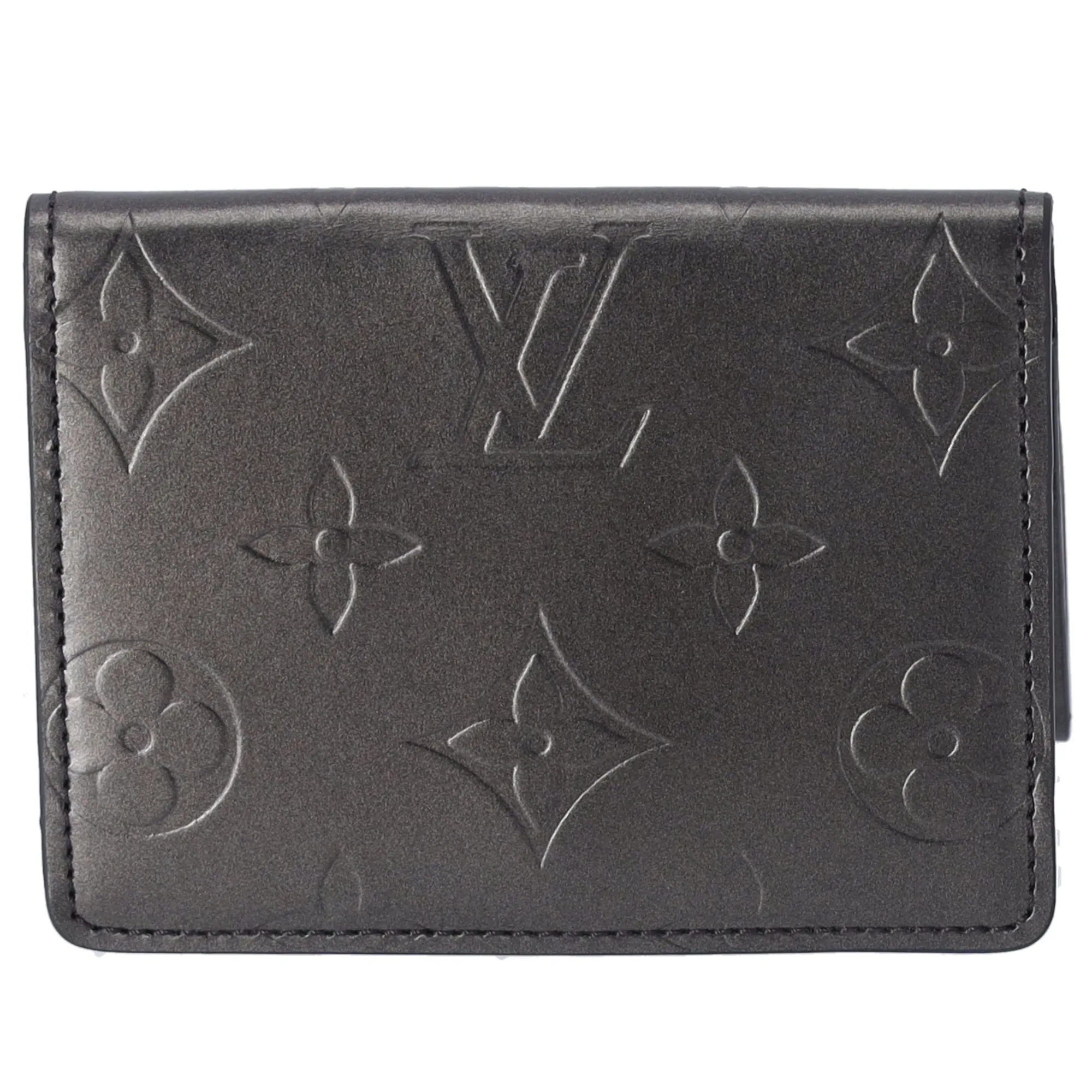 Louis Vuitton Ludlow Monogram MatCoin Case M65122 Noir Calfskin sold by Gaby's Bags product image thumbnail 4