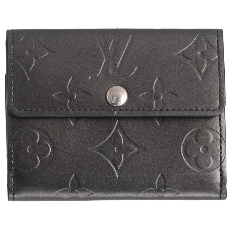 Louis Vuitton Ludlow Monogram MatCoin Case M65122 Noir Calfskin made by Louis Vuitton