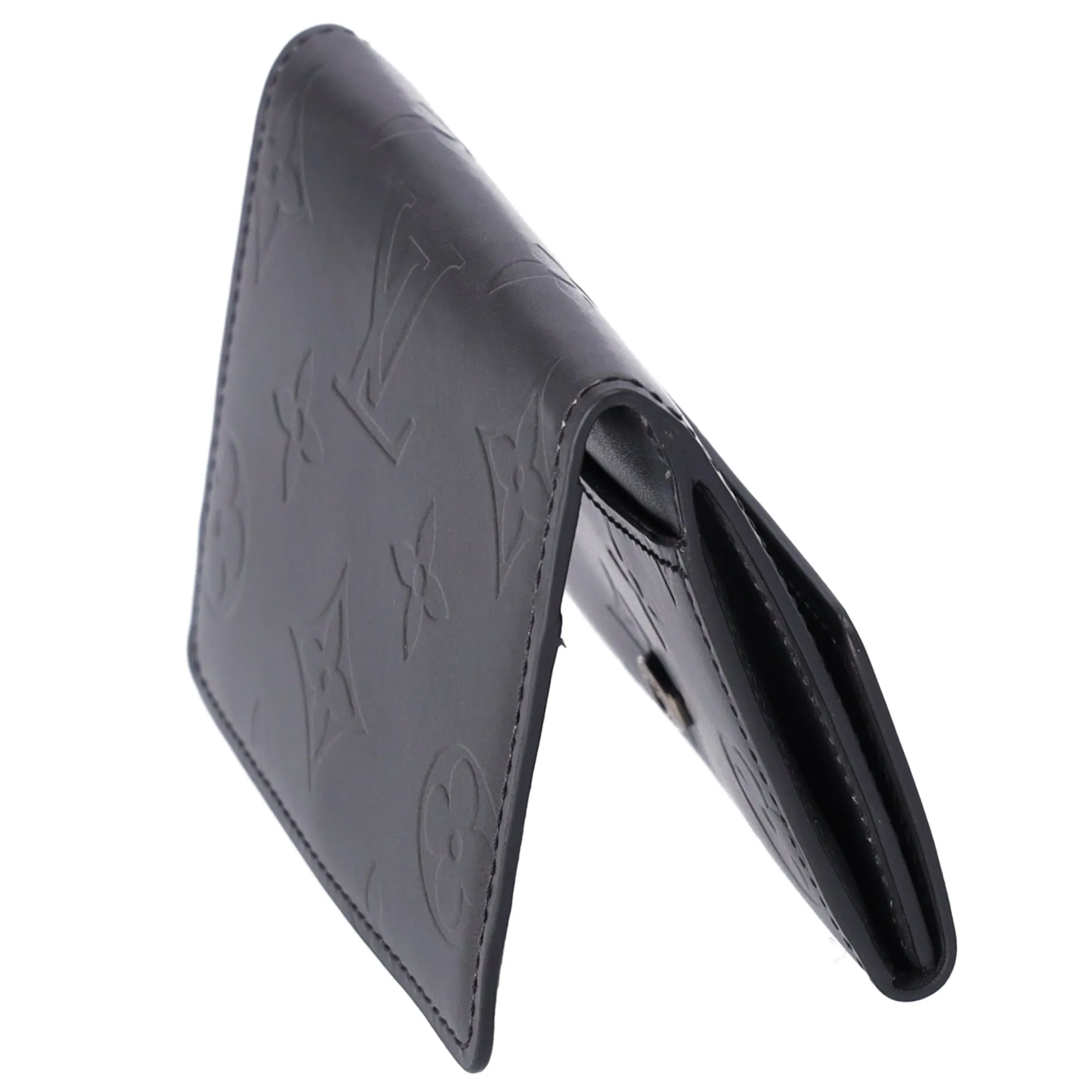 Louis Vuitton Ludlow Monogram MatCoin Case M65122 Noir Calfskin sold by Gaby's Bags product image thumbnail 5