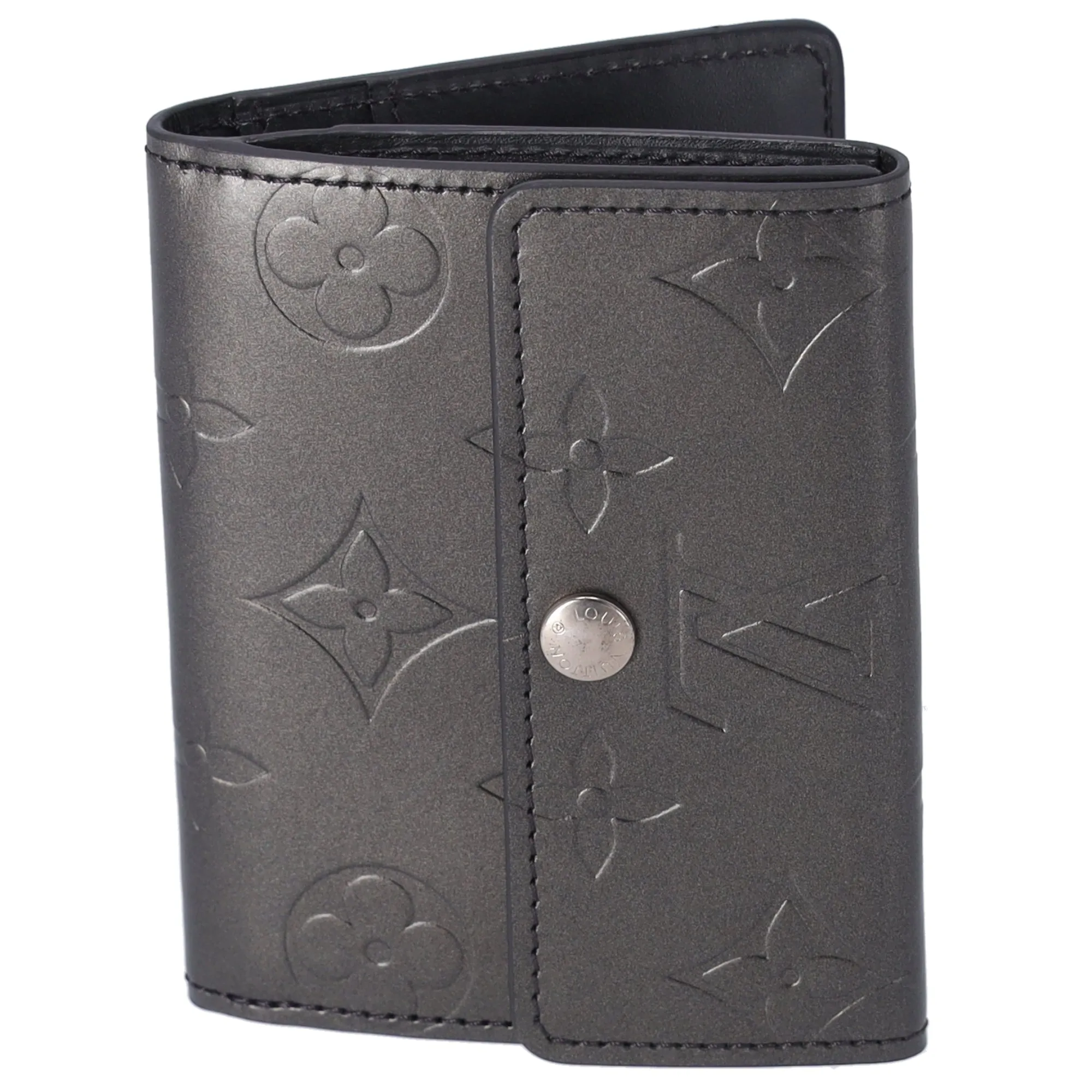 Louis Vuitton Ludlow Monogram MatCoin Case M65122 Noir Calfskin sold by Gaby's Bags product image thumbnail 2