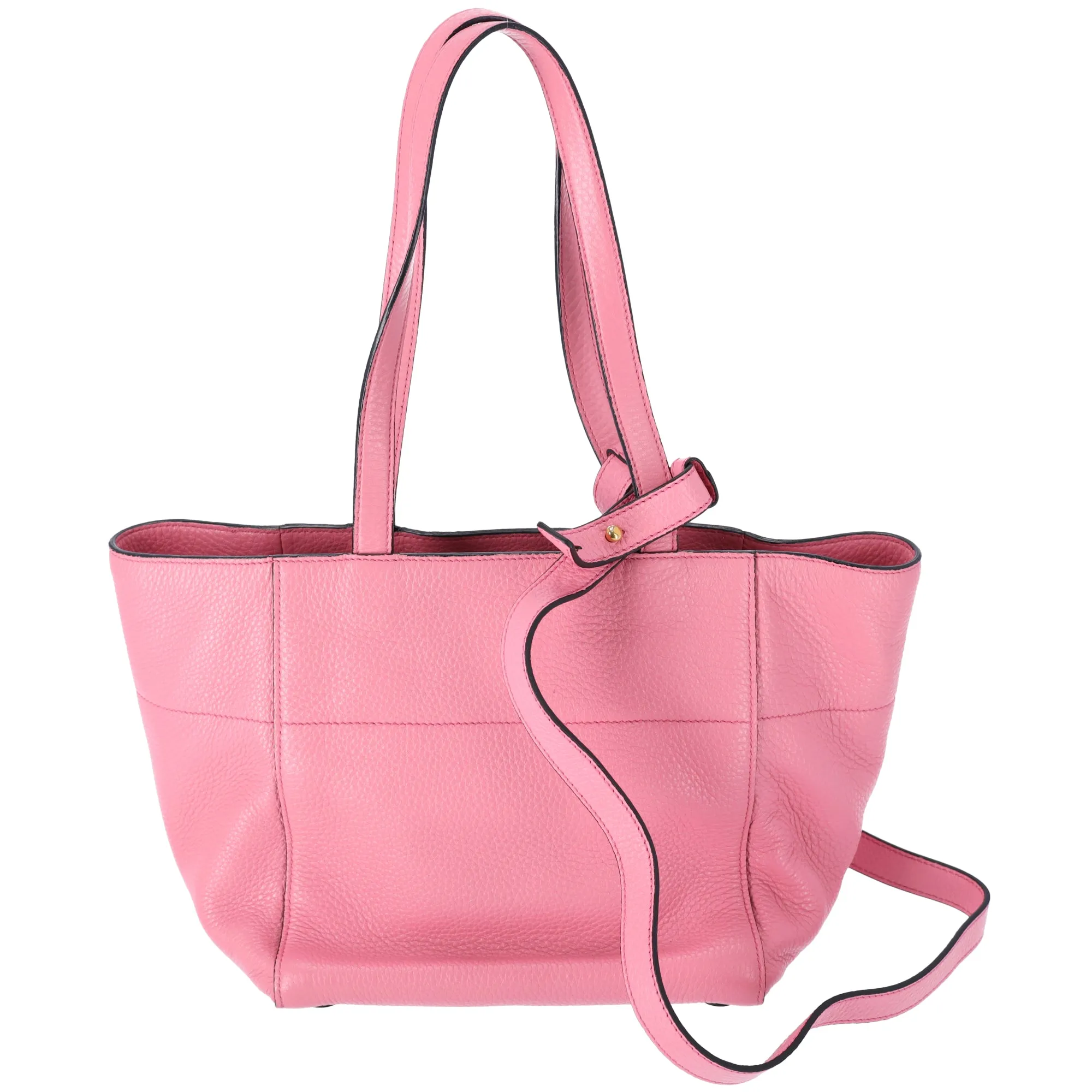 PRADA Vitello Daino Triangle Logo Carryall Tote Peonia Pink Peony BR5092 sold by Gaby's Bags product image thumbnail 5