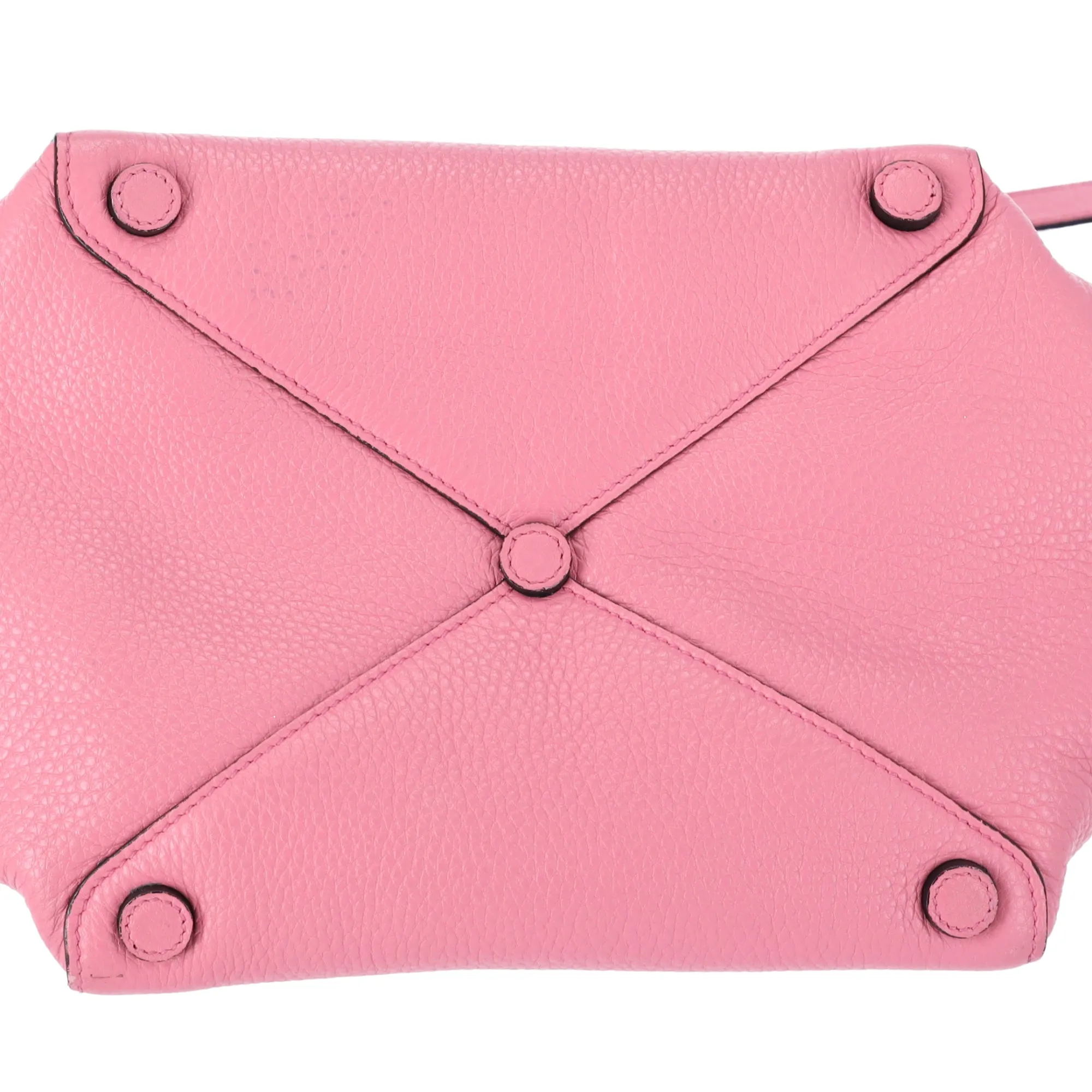 PRADA Vitello Daino Triangle Logo Carryall Tote Peonia Pink Peony BR5092 sold by Gaby's Bags product image thumbnail 2