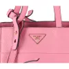 PRADA Vitello Daino Triangle Logo Carryall Tote Peonia Pink Peony BR5092 sold by Gaby's Bags