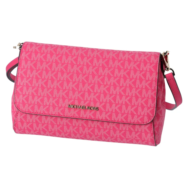 Michael Kors Jet Set Medium Convertible Pouchette Crossbody Electric Pink MK made by Michael Kors