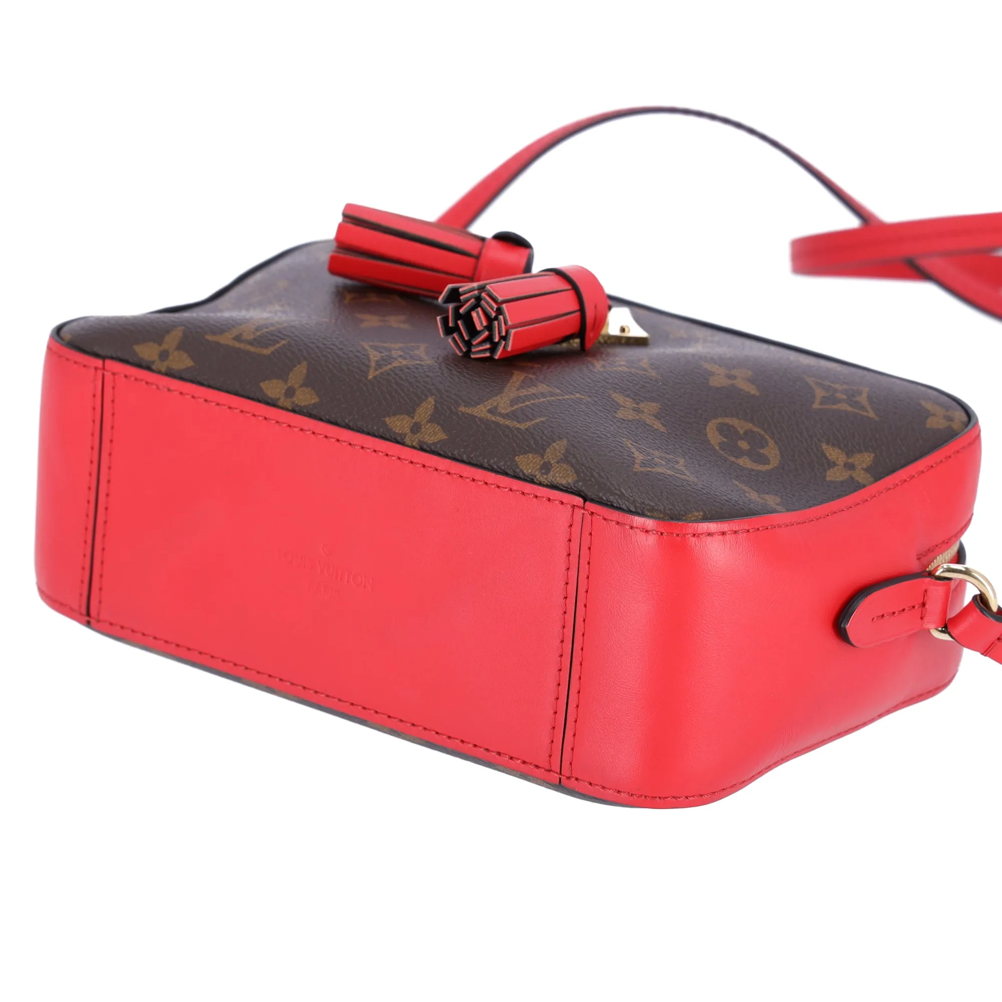 Louis Vuitton Monogram Canvas Saintonge Shoulder Bag M43556 Brown Coquelicot Red sold by Gaby's Bags product image thumbnail 3