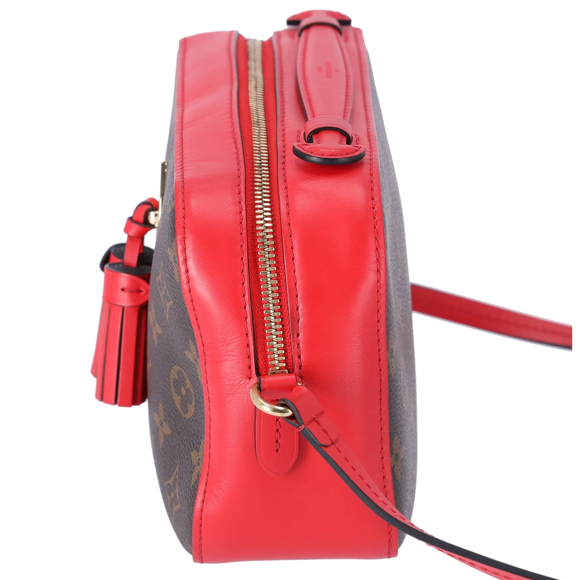 Louis Vuitton Monogram Canvas Saintonge Shoulder Bag M43556 Brown Coquelicot Red sold by Gaby's Bags product image thumbnail 5