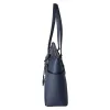 Michael Kors Charlotte Top Zip Tote Shoulder Bag Navy Saffiano Leather sold by Gaby's Bags