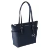 Michael Kors Charlotte Top Zip Tote Shoulder Bag Navy Saffiano Leather sold by Gaby's Bags