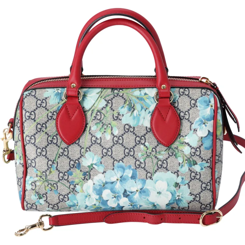 GUCCI GG Blooms Flora Boston Bag Satchel 546314 Beige Red Multi sold by Gaby's Bags