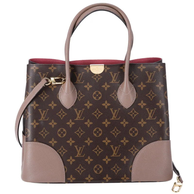 Louis Vuitton Flandrin Monogram Tote Bag M43457 Taupe Glace Brown sold by Gaby's Bags
