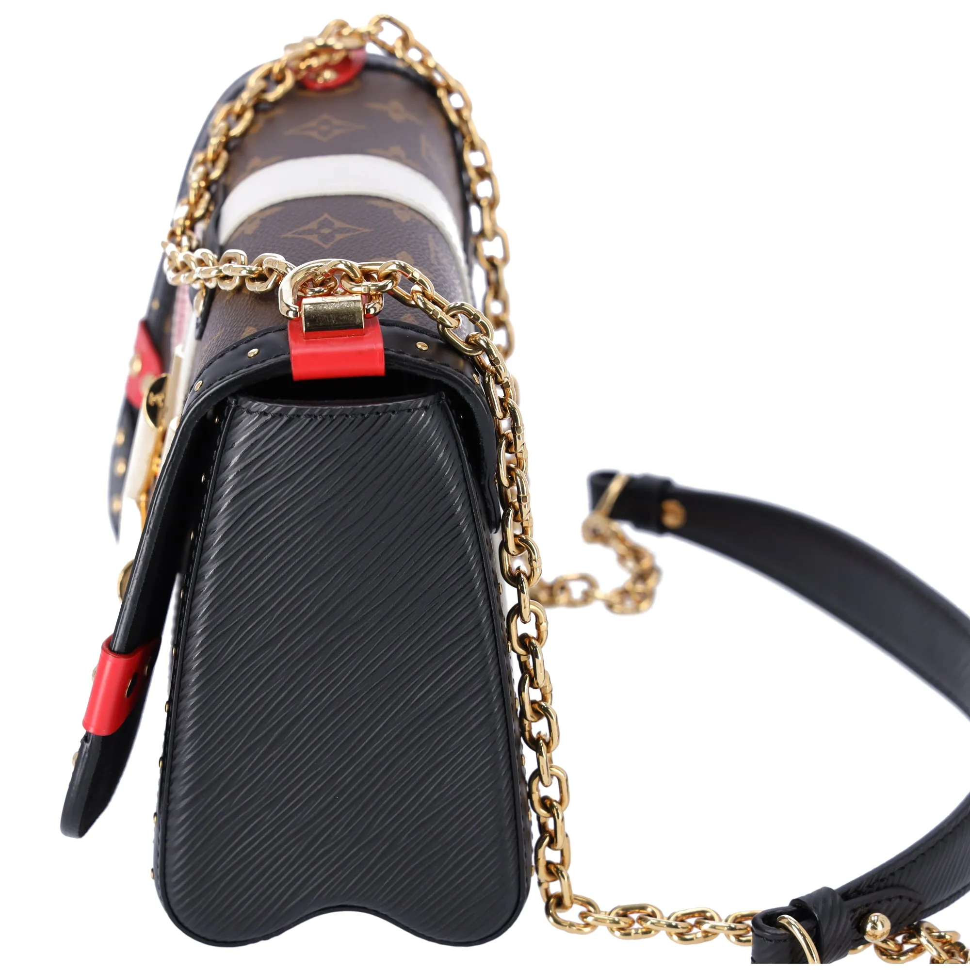 Louis Vuitton Twist MM Shoulder Bag M43629 Noir Monogram Canvas Epi sold by Gaby's Bags product image thumbnail 3