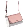 Michael Kors Jet Set MD Convertible Pouchette Crossbody Vanilla MK Pink Metallic sold by Gaby's Bags