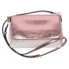Michael Kors Jet Set MD Convertible Pouchette Crossbody Vanilla MK Pink Metallic sold by Gaby's Bags