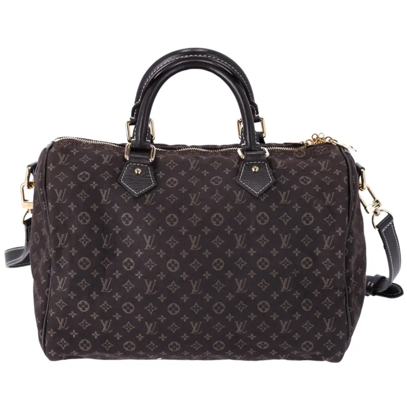 Louis Vuitton Speedy Bandouliere 30 Monogram Idylle Handbag M56702 Fusain sold by Gaby's Bags