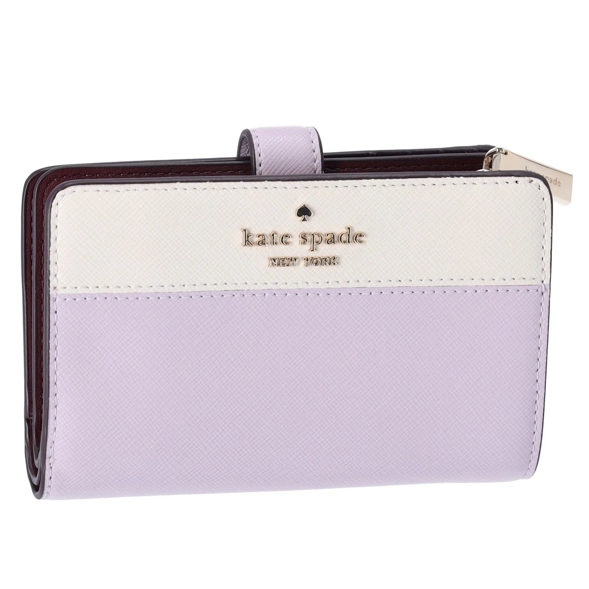 Kate Spade Madison Medium Compact Bifold Wallet Moonlight Lilac Multi Colorblock sold by Gaby's Bags product image thumbnail 3