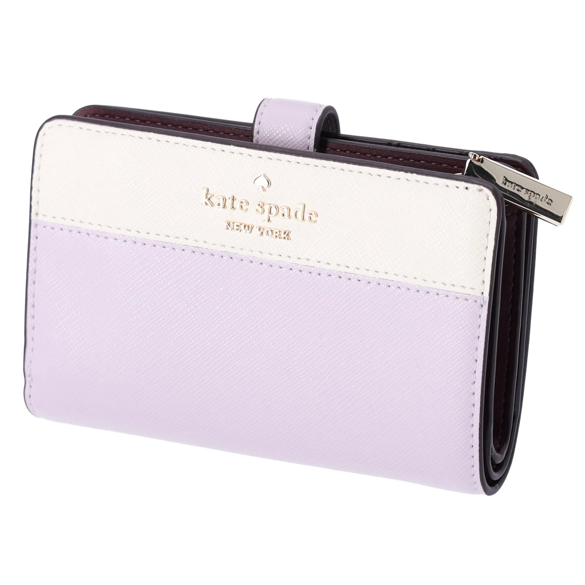 Kate Spade Madison Medium Compact Bifold Wallet Moonlight Lilac Multi Colorblock sold by Gaby's Bags product image thumbnail 4