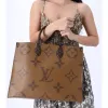 Louis Vuitton Onthego GM Reverse Giant Monogram Canvas Tote Bag M45320 sold by Gaby's Bags