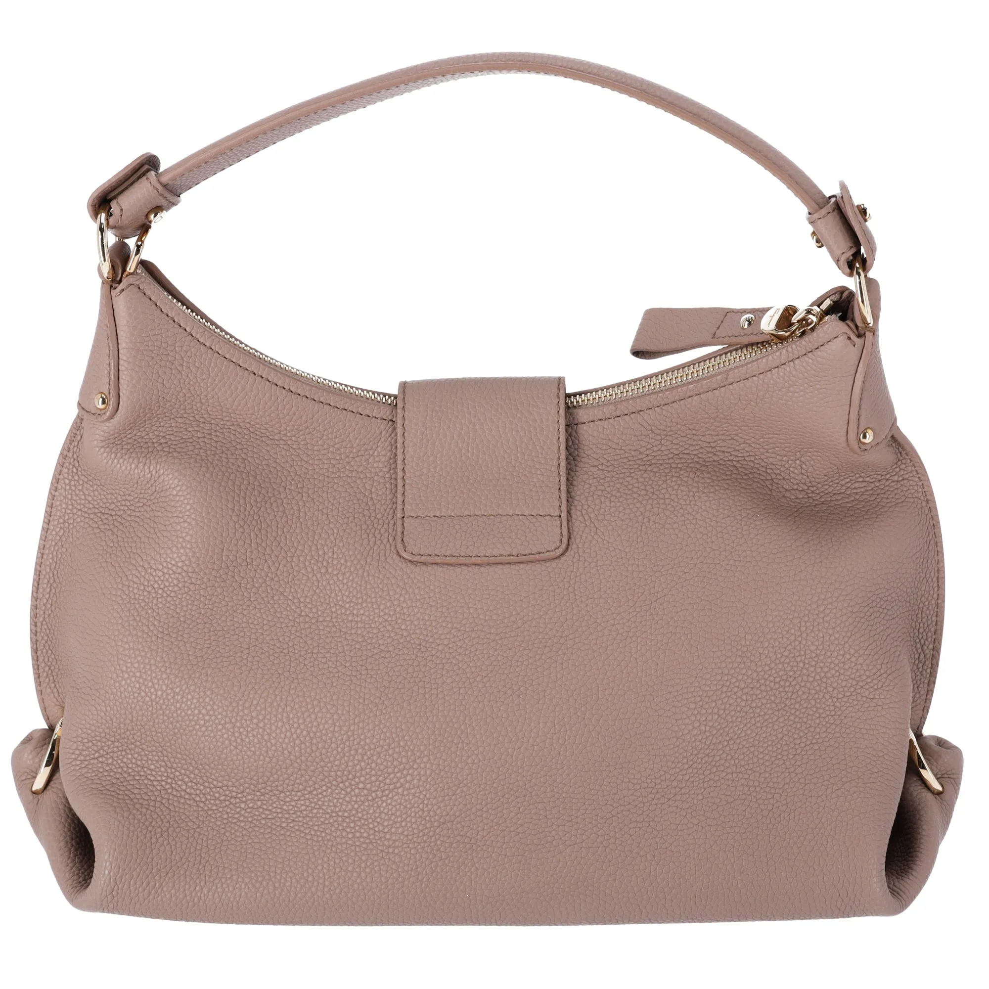 Salvatore Ferragamo Fanisa Medium Hobo Tote Leather Taupe sold by Gaby's Bags product image thumbnail 4