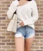 Michael Kors Bedford Medium Pocket Shoulder Tote Vanilla MK Signature Acorn sold by Gaby's Bags
