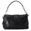 Christian Dior Black Lambskin Leather New Lock Ruffle Flap Shoulder Bag Ruffle sold by Gaby's Bags