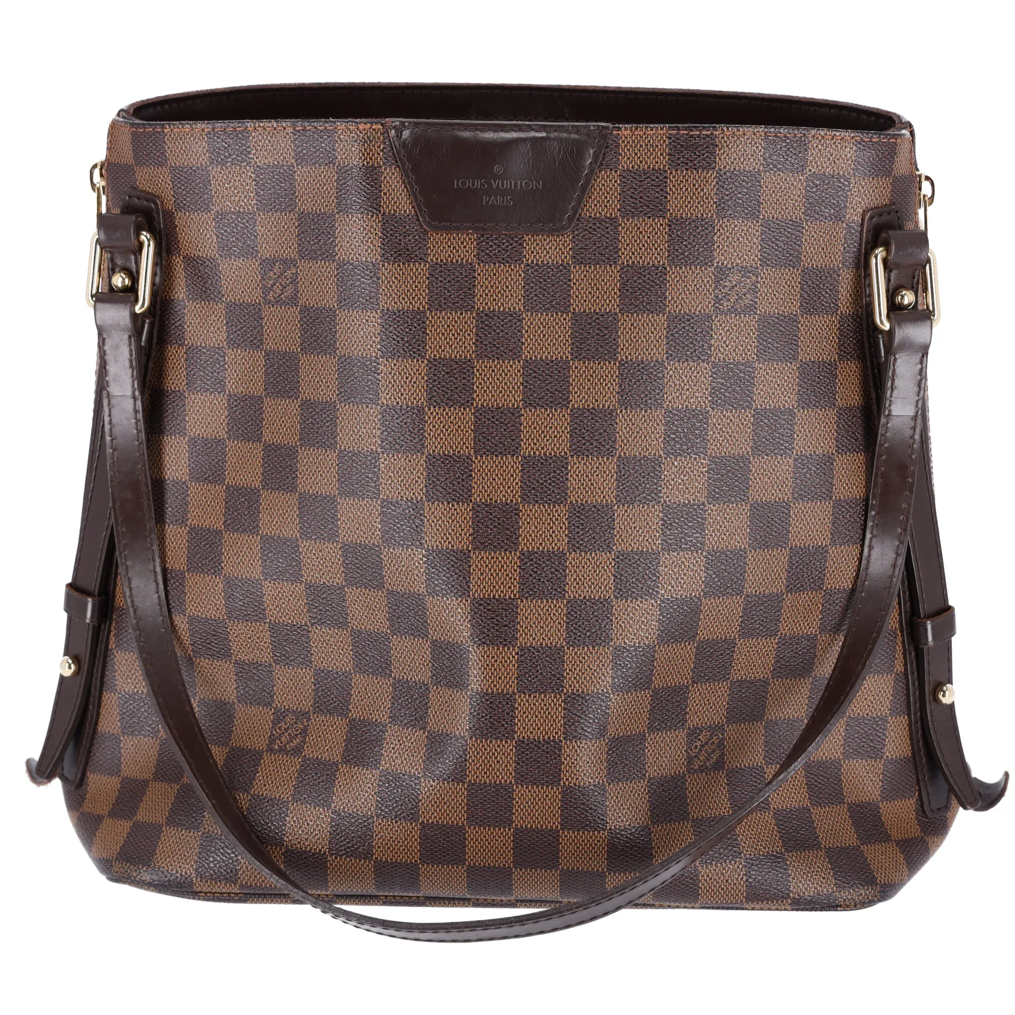Louis Vuitton Cabas Rivington Damier Shoulder Bag Tote N41108 Brown Canvas sold by Gaby's Bags