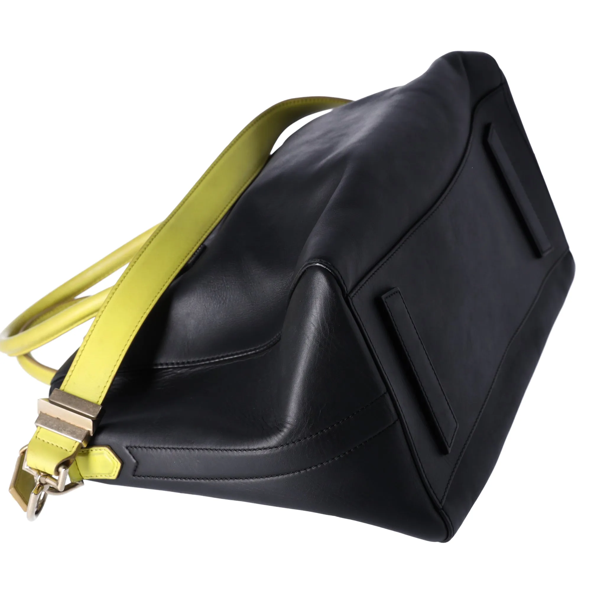 GIVENCHY Antigona Large Top Zip Satchel Shoulder Bag Black Yellow Leather sold by Gaby's Bags product image thumbnail 2