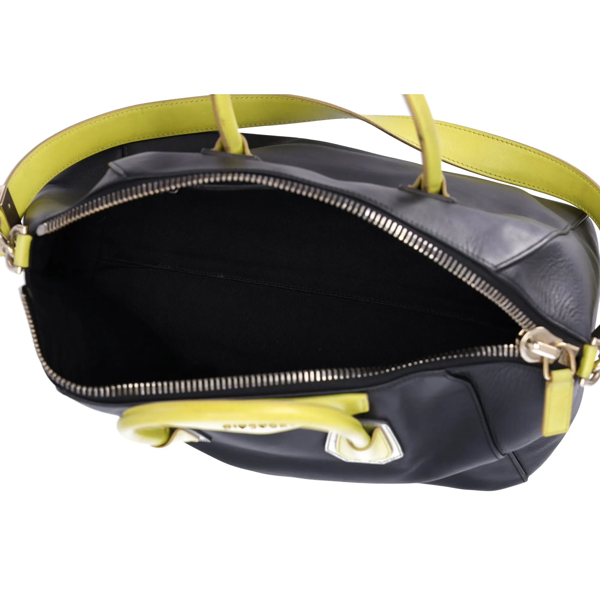 GIVENCHY Antigona Large Top Zip Satchel Shoulder Bag Black Yellow Leather sold by Gaby's Bags product image thumbnail 3