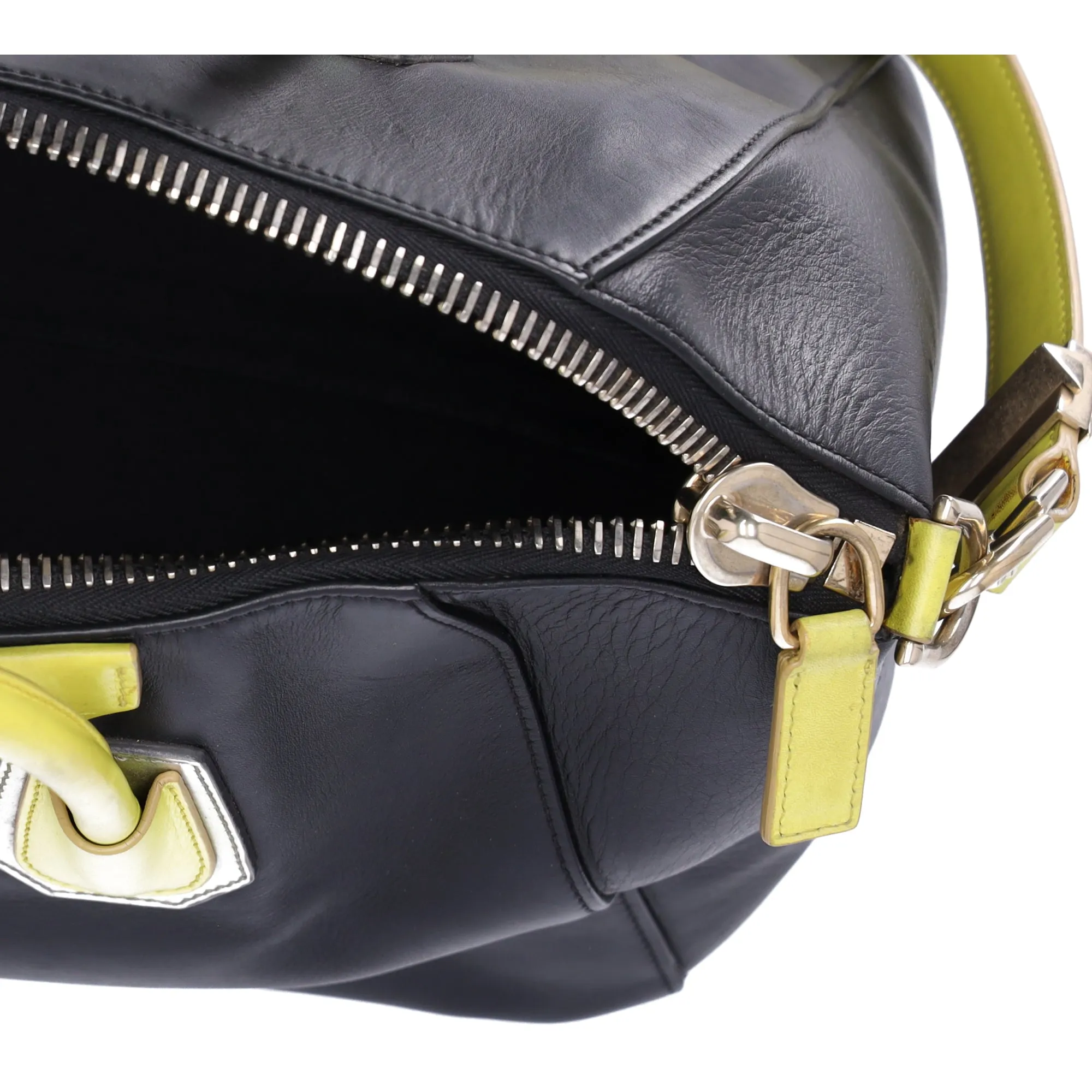 GIVENCHY Antigona Large Top Zip Satchel Shoulder Bag Black Yellow Leather sold by Gaby's Bags product image thumbnail 4