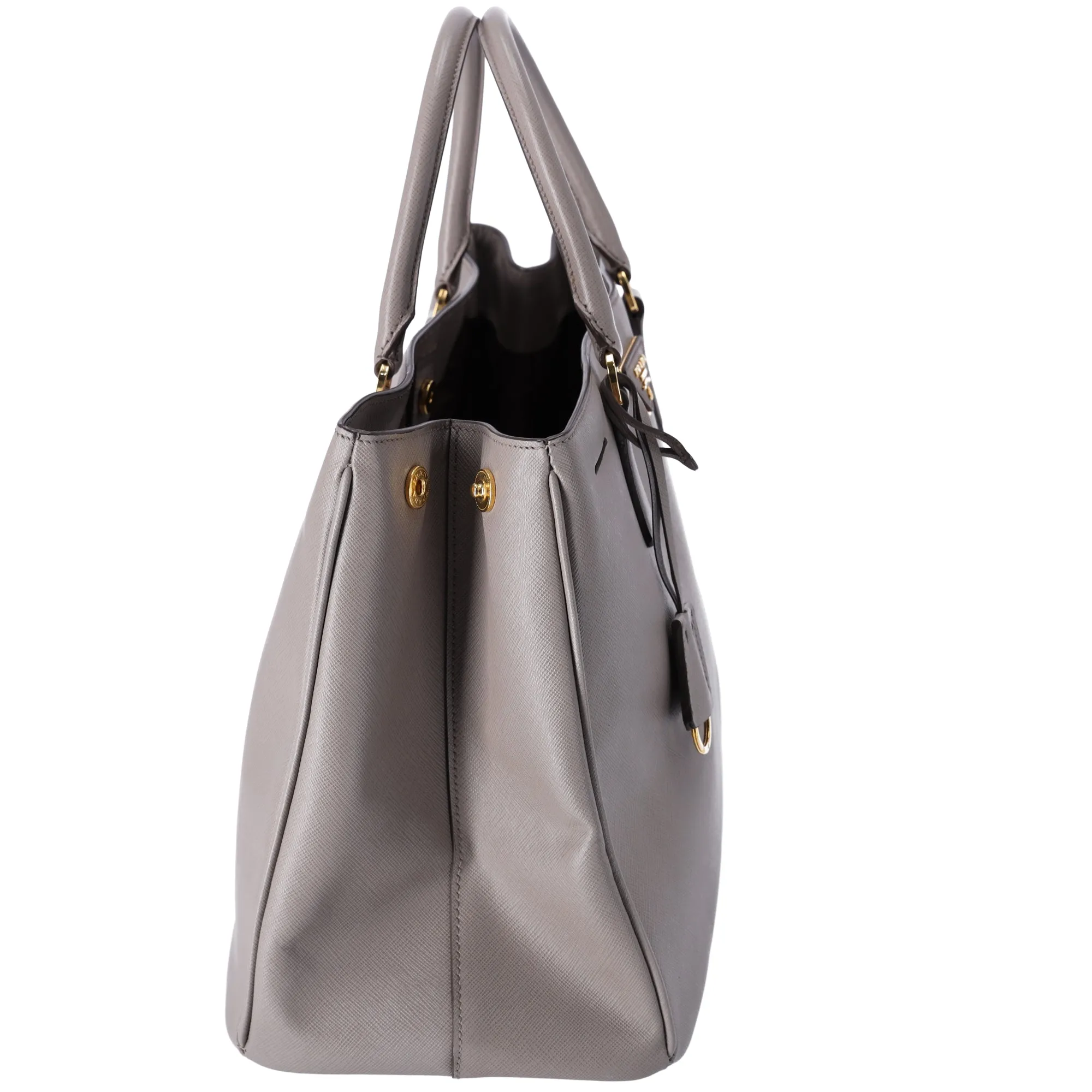 Prada Large Galleria Tote Handbag Gray Cameo Saffiano Leather BN1844 sold by Gaby's Bags product image thumbnail 3