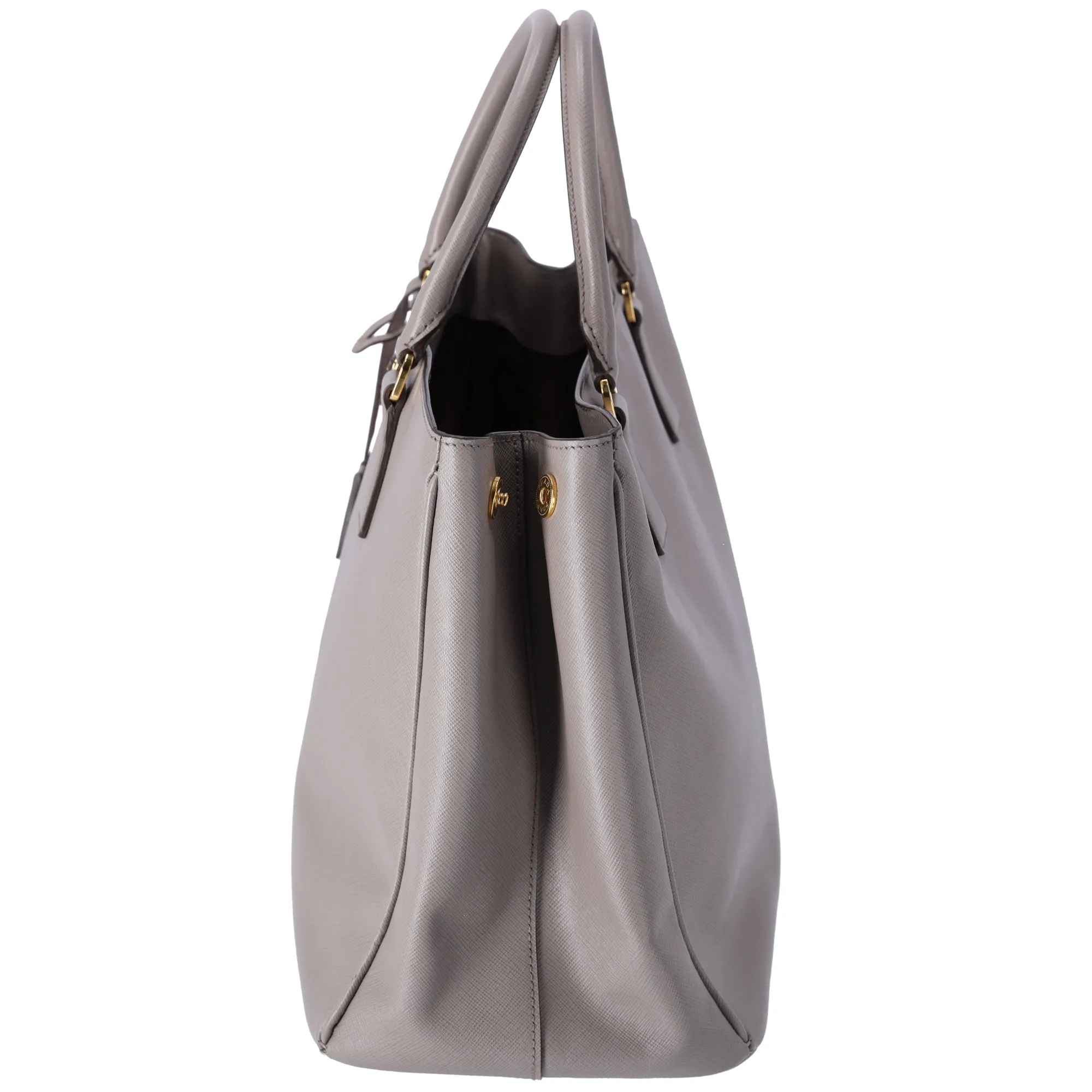 Prada Large Galleria Tote Handbag Gray Cameo Saffiano Leather BN1844 sold by Gaby's Bags product image thumbnail 2