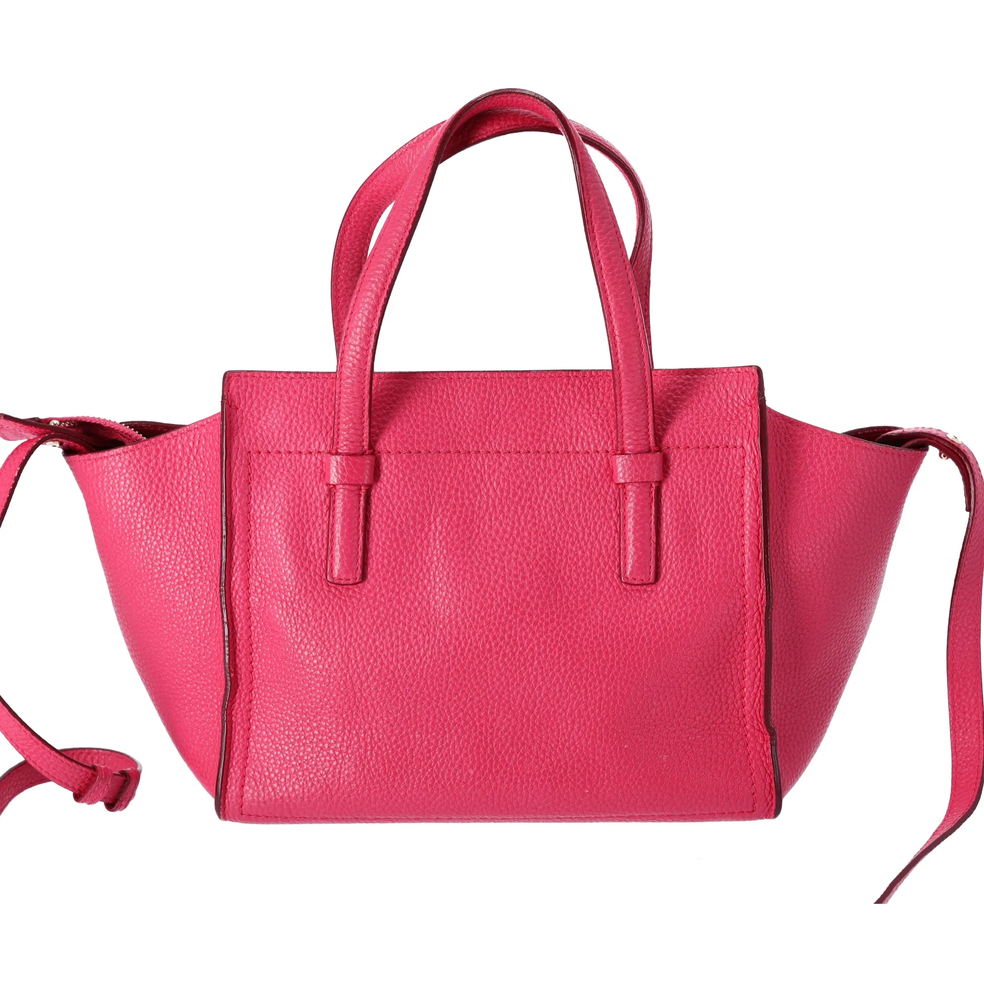 Salvatore Ferragamo Amy Small Top Zip Shoulder Tote Bag Leather Hot Pink sold by Gaby's Bags product image thumbnail 4