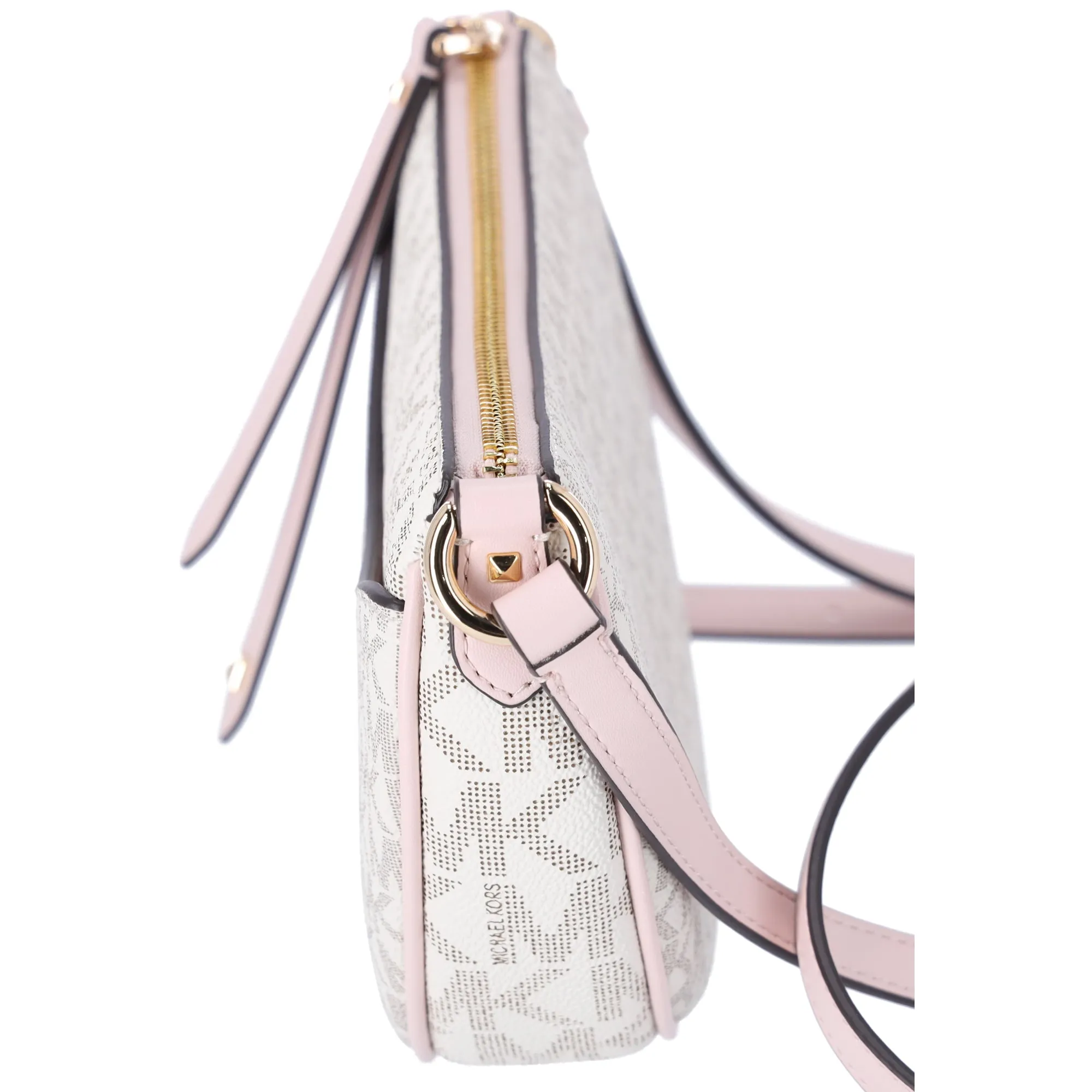 Michael Kors Dover Small Half Moon Crossbody Vanilla Pink Powder Blush Multi sold by Gaby's Bags product image thumbnail 2