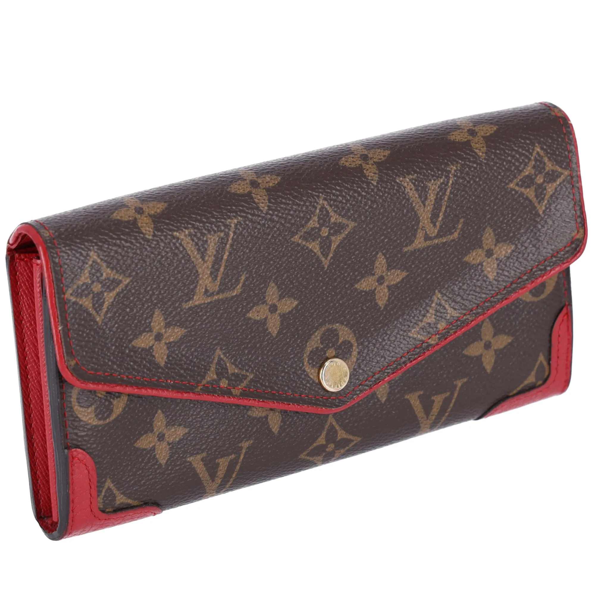 Louis Vuitton Portefeuille Sarah Retiro Monogram Long Wallet M41951 Poppy Monogram Canvas sold by Gaby's Bags product image thumbnail 5