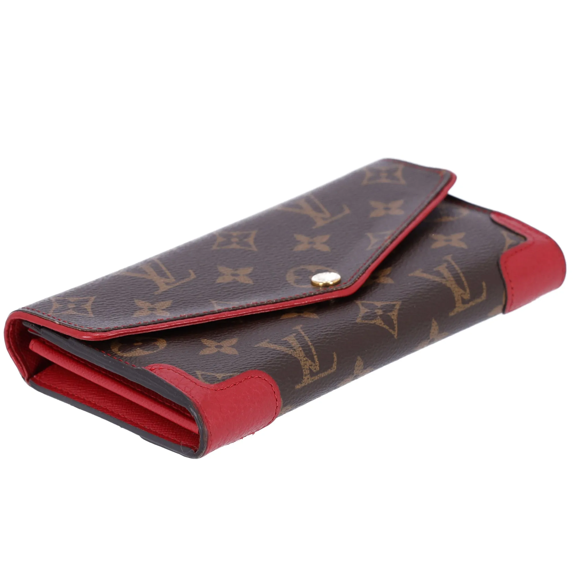 Louis Vuitton Portefeuille Sarah Retiro Monogram Long Wallet M41951 Poppy Monogram Canvas sold by Gaby's Bags product image thumbnail 3
