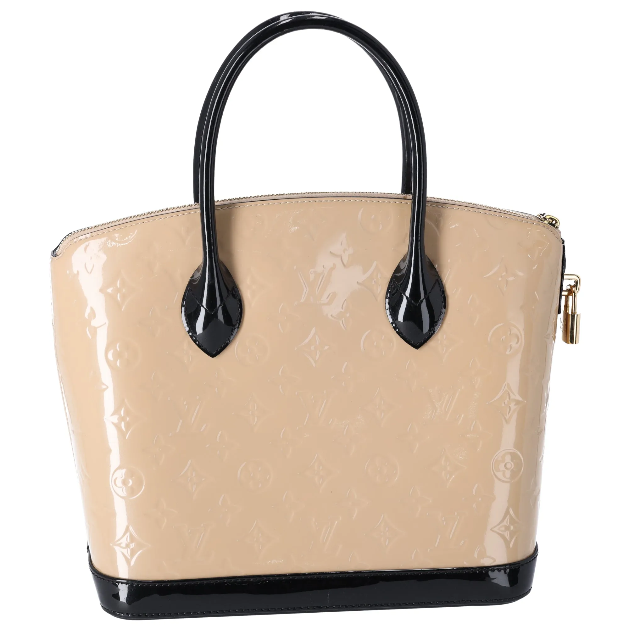 Louis Vuitton Lockit PM Monogram Vernis Handbag M90251 Dune Black sold by Gaby's Bags product image thumbnail 5