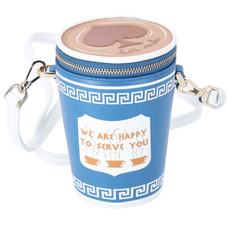 Kate Spade New York Novelty Bag Coffee Break 3D Crossbody Blue Multicolor KF485 sold by Gaby's Bags