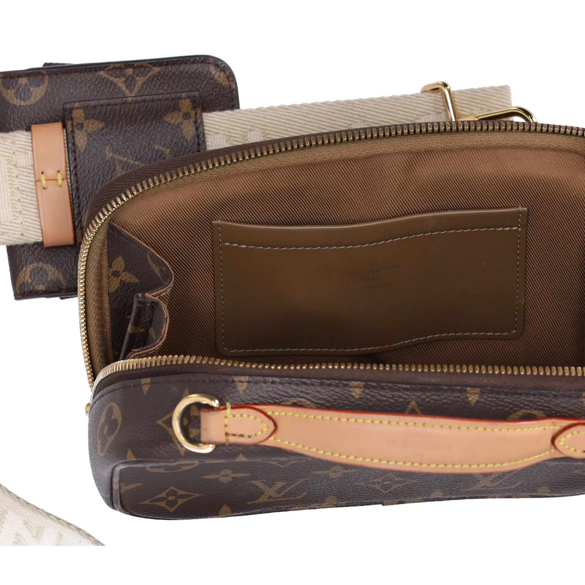 Louis Vuitton Utility Crossbody Monogram Shoulder Bag M80446 Brown Pouch sold by Gaby's Bags product image thumbnail 3