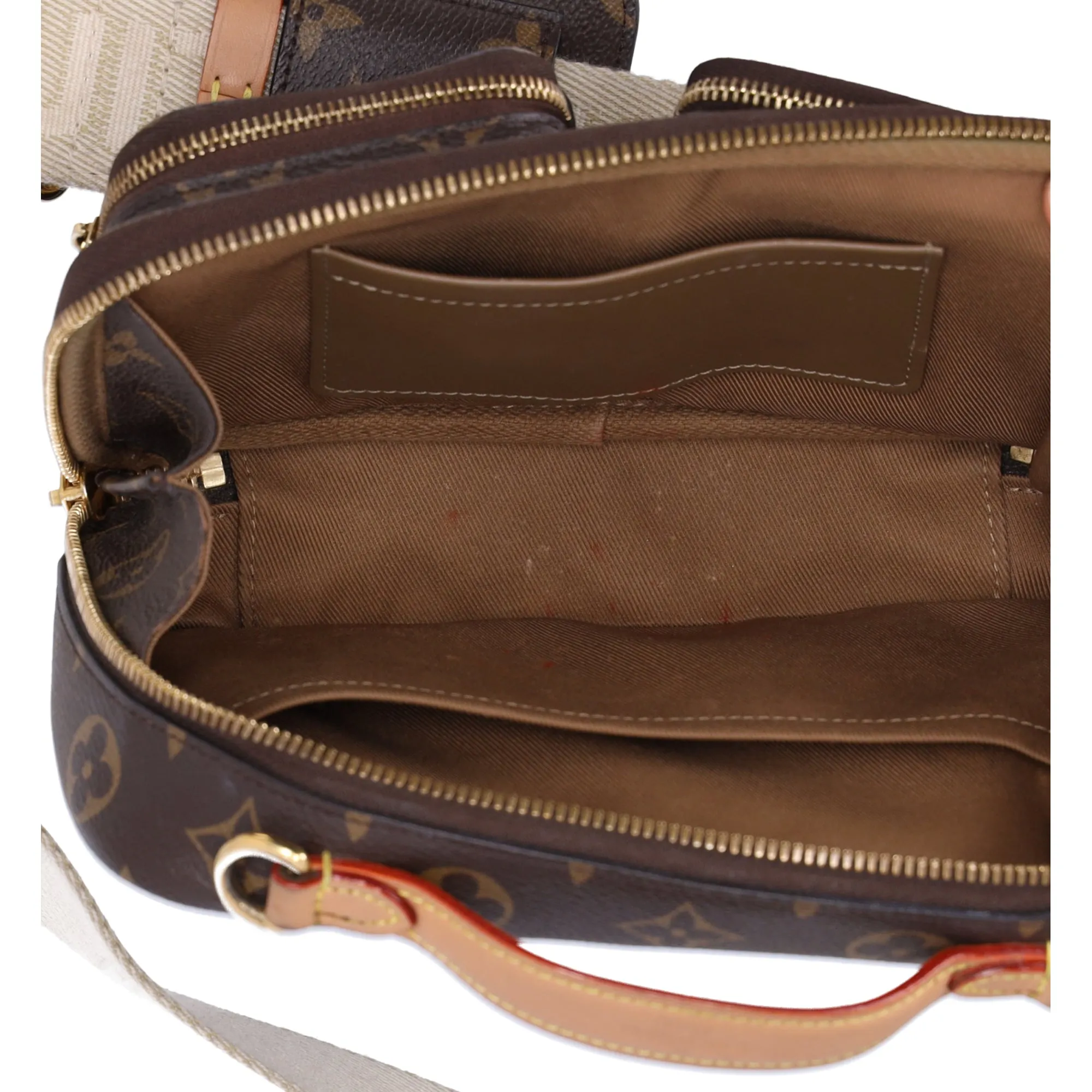 Louis Vuitton Utility Crossbody Monogram Shoulder Bag M80446 Brown Pouch sold by Gaby's Bags product image thumbnail 4
