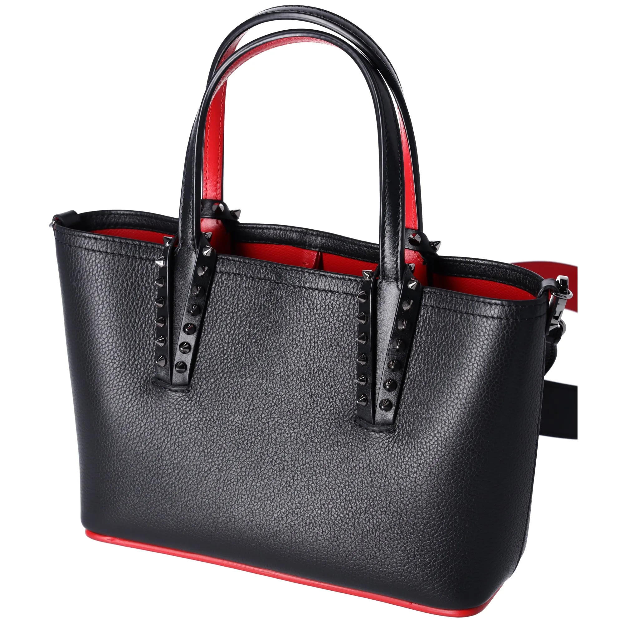 Christian Louboutin Cabata East West Mini Tote Bag Crossbody Black Leather sold by Gaby's Bags product image thumbnail 3