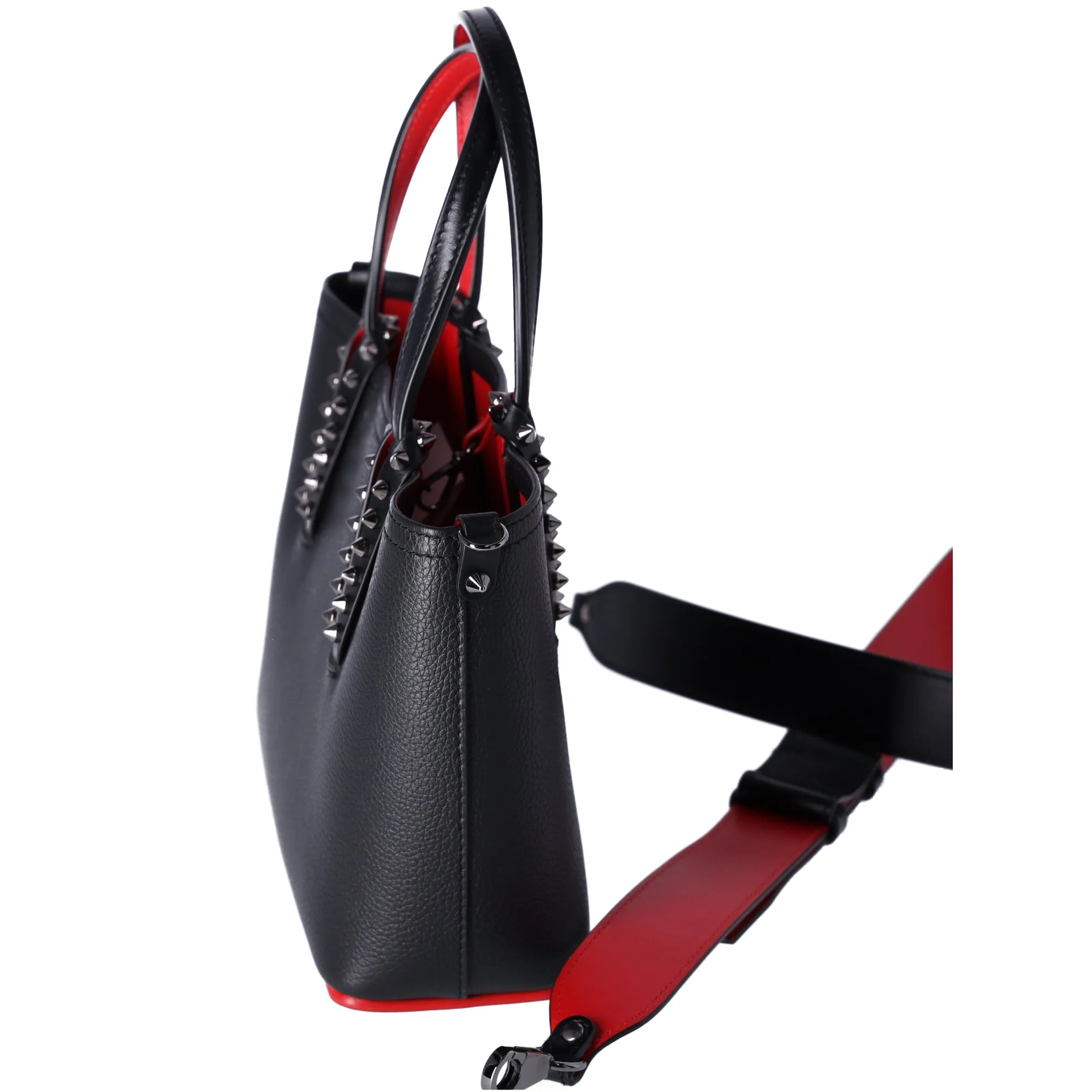 Christian Louboutin Cabata East West Mini Tote Bag Crossbody Black Leather sold by Gaby's Bags product image thumbnail 4