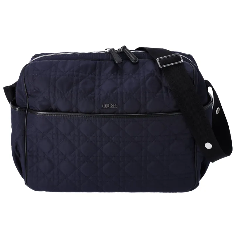 Christian Dior Changing Bag Diaper Bag Macrocannage Technical Canvas Blue sold by Gaby's Bags