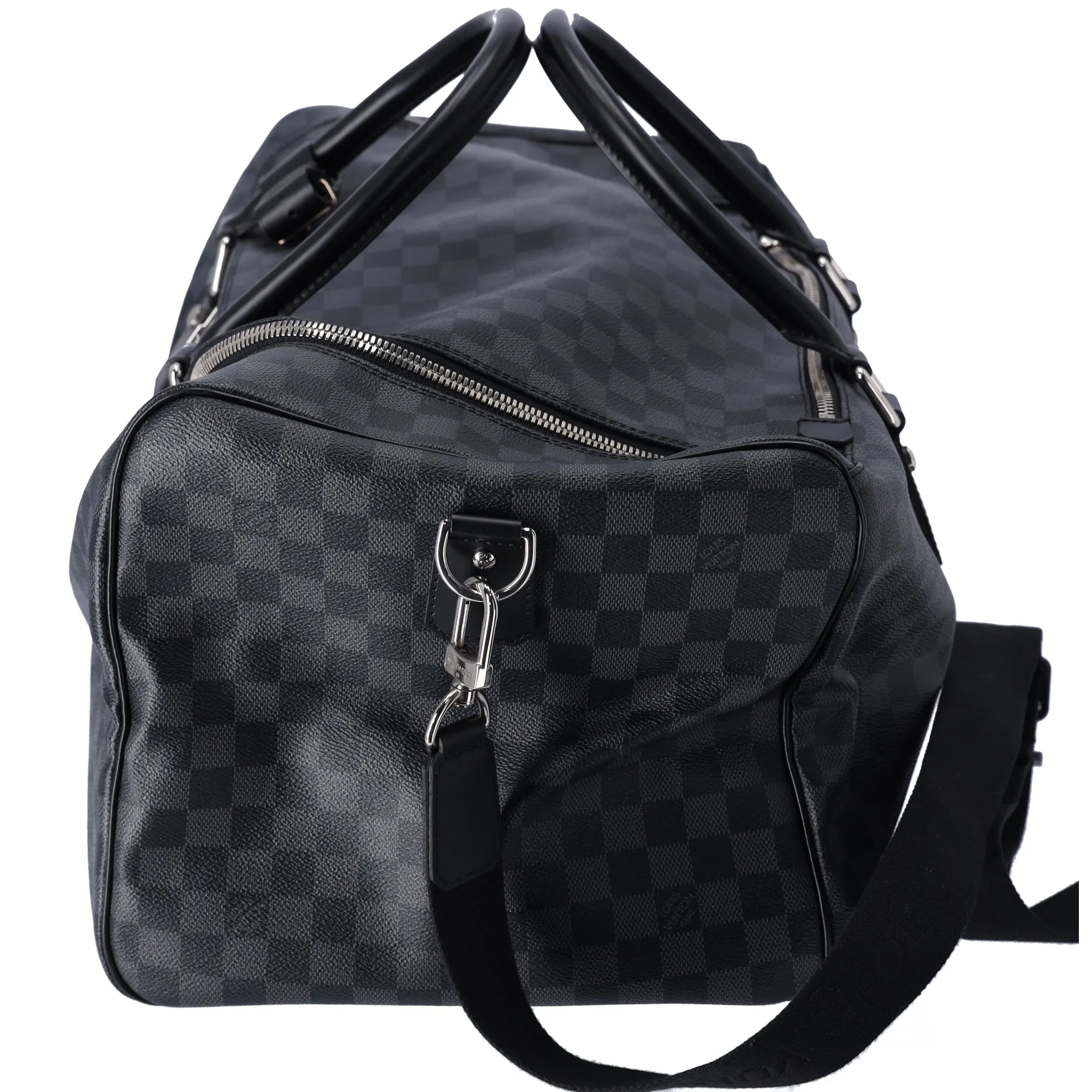 Louis Vuitton Boston Bag Roadster 50 Damier Graphite LV Black Gray Travel sold by Gaby's Bags product image thumbnail 3
