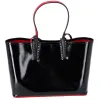 Christian Louboutin Cabata Small Tote Bag 1185006 Black Patent Leather sold by Gaby's Bags