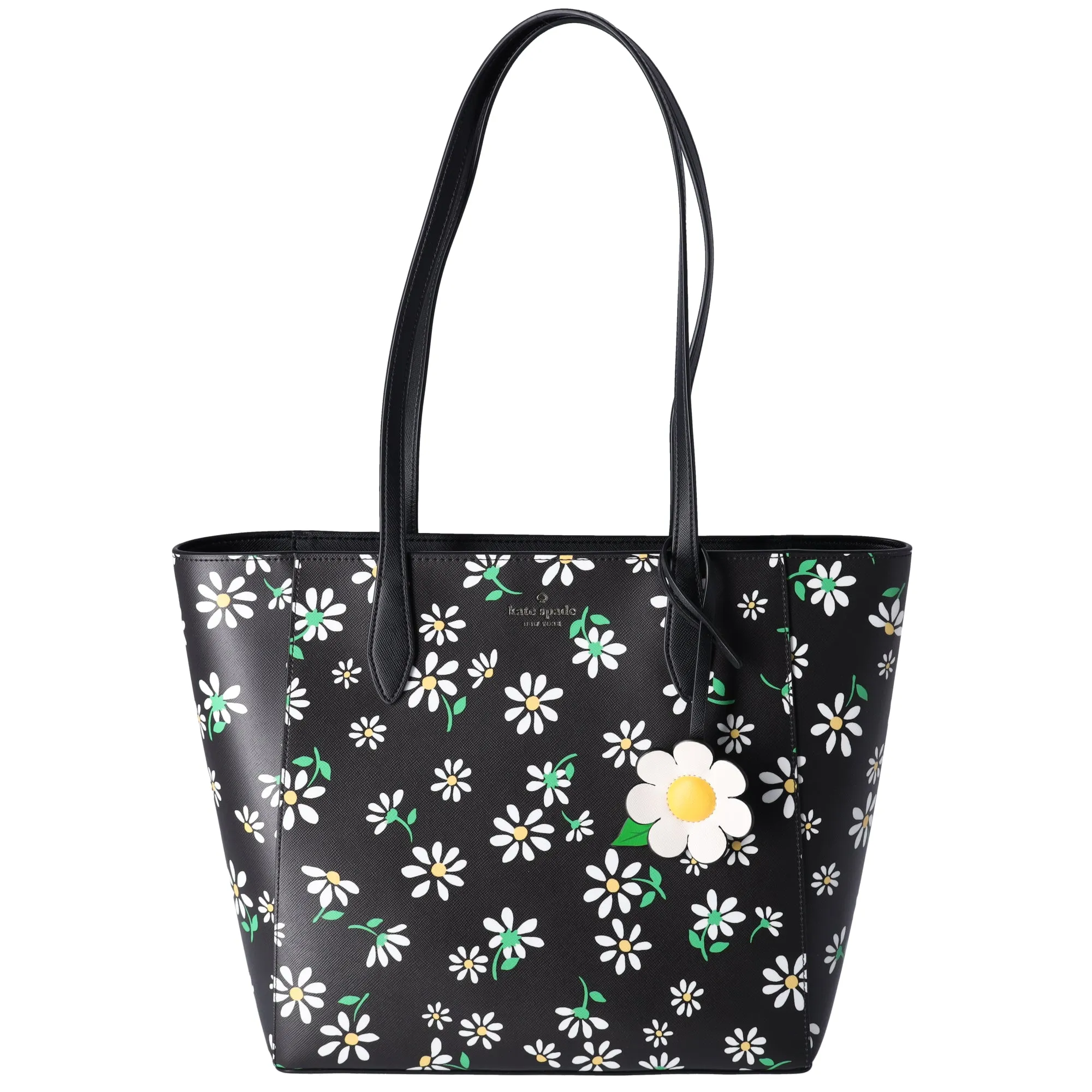 Kate Spade Dana Scattered Daisies Floral Large Tote Black Multi sold by Gaby's Bags