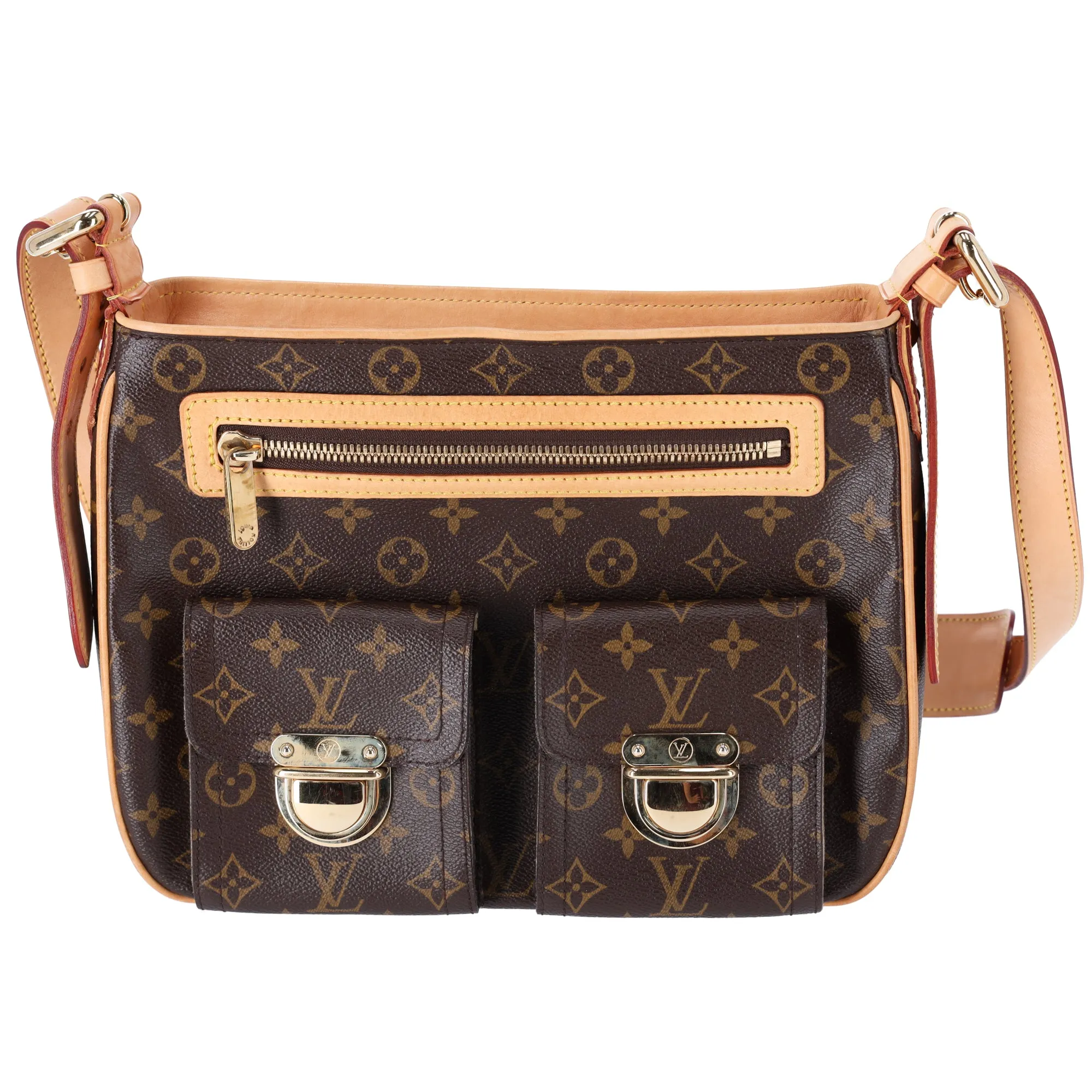 Louis Vuitton Hudson GM Monogram Large Shoulder Bag M40045 Brown sold by Gaby's Bags
