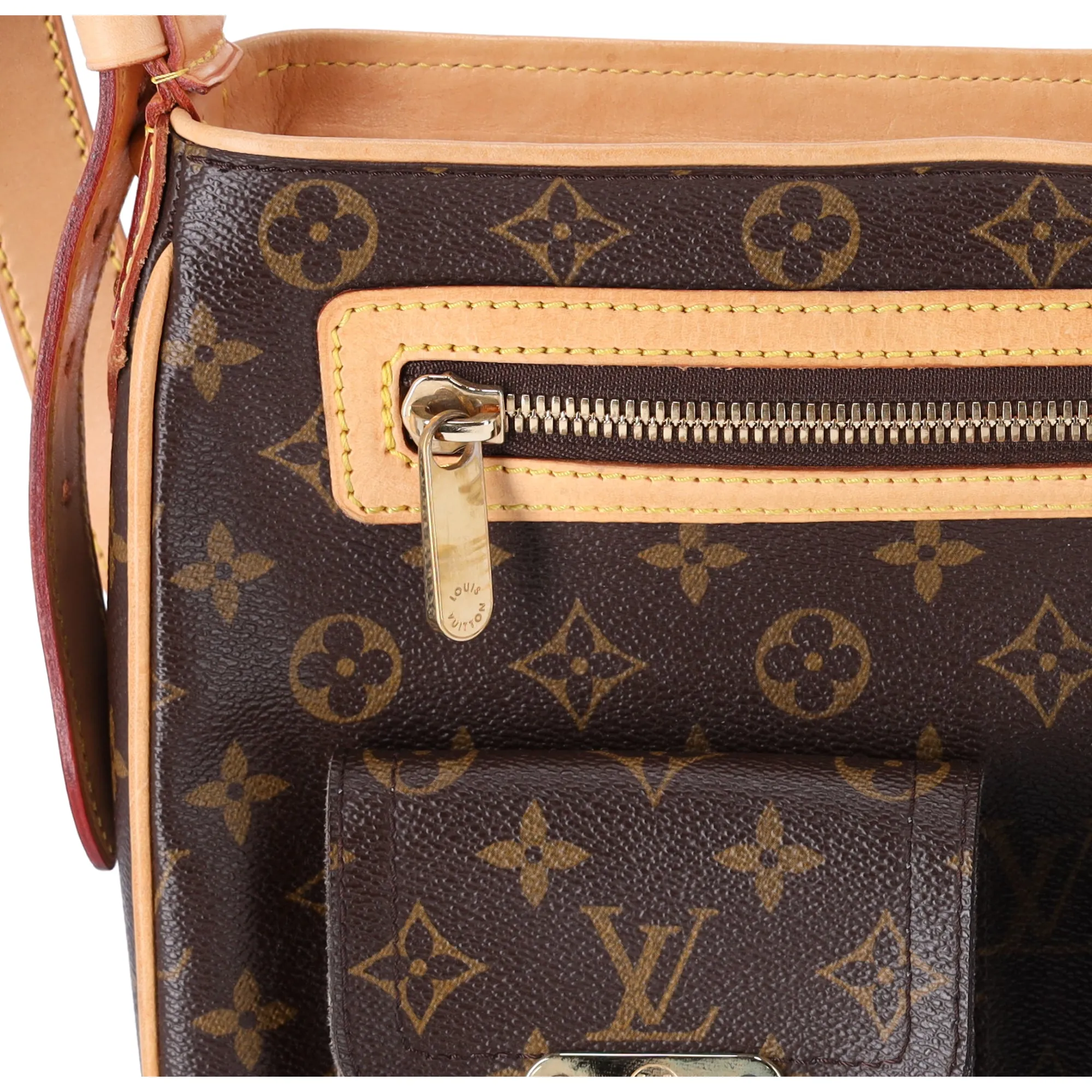 Louis Vuitton Hudson GM Monogram Large Shoulder Bag M40045 Brown sold by Gaby's Bags product image thumbnail 5