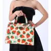 Gucci Printed Leather Strawberry Zumi Medium Tote Convertible Shoulder Bag sold by Gaby's Bags