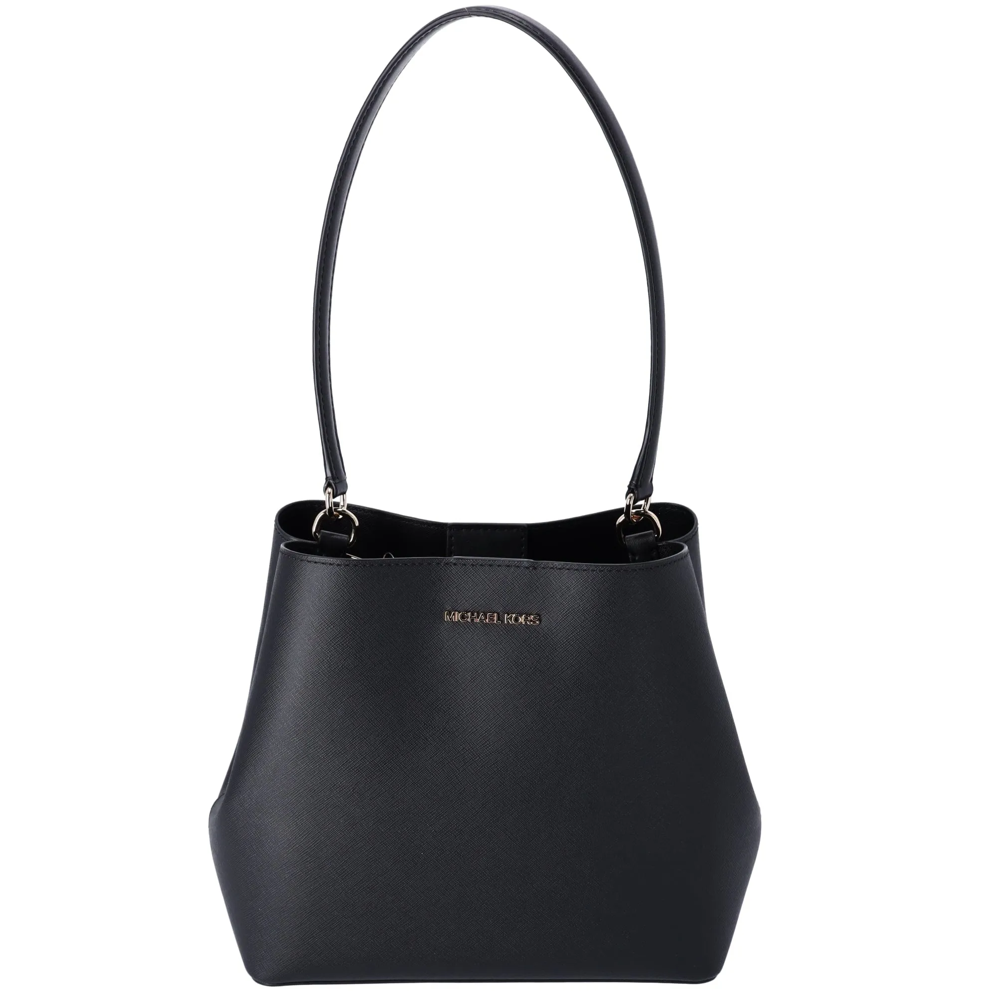 Michael Kors Pratt Medium Bucket Bag Shoulder Tote Black sold by Gaby's Bags