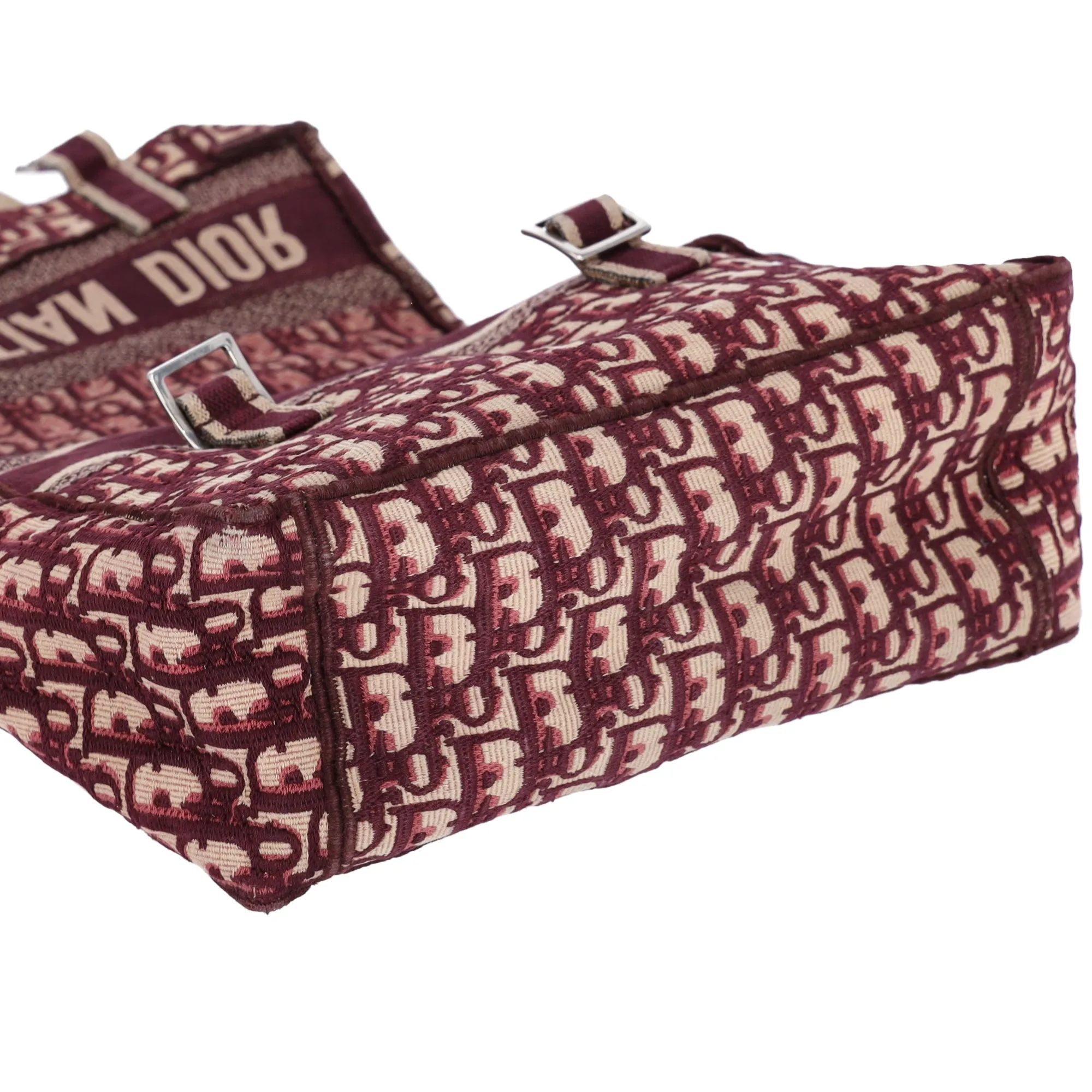 Christian Dior Oblique Diorcamp Canvas Fabric Crossbody Bag Burgundy Jacquard sold by Gaby's Bags product image thumbnail 2